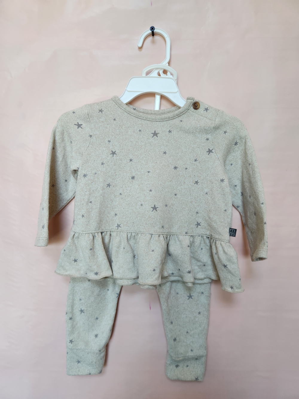 Baby Girls' Star Print Cream Matching Set